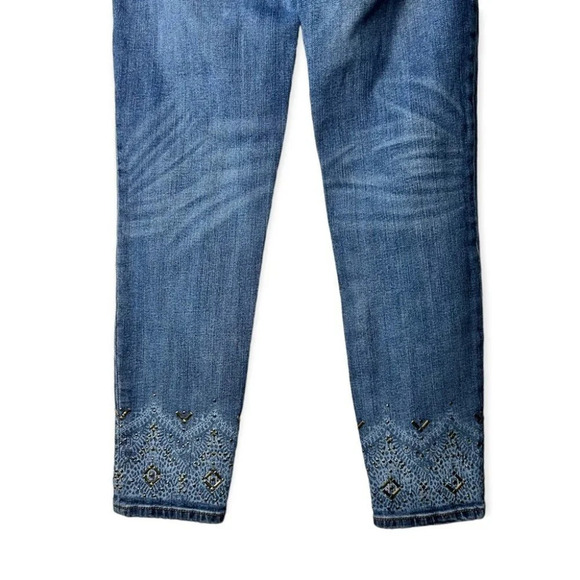 WHBM The Skinny  Crop w Brass Ankle Details - Picture 6 of 9